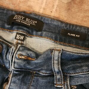 Judy Blue Dark Blue Flare Jeans 16W